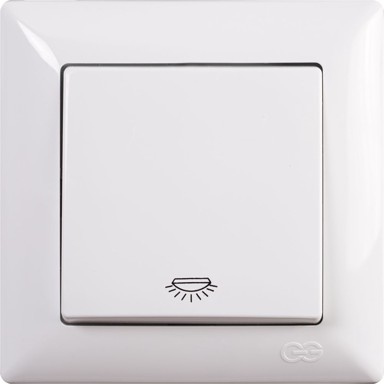 Tipkalo podžbukno za svjetlo 10A-250V VISAGE krem