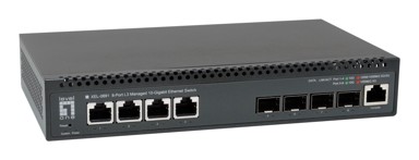 LEVELONE Mrežni preklopnik 8-Port L3 Managed 10-Gigabit Switch, 4 x 10G Ethernet + 4 x SFP+, upravljani L3, sivi