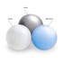 PLUSH NEST Loptice za bazen, promjer 6 cm, 200 kom, biserne, srebrne i svijetlo plave
