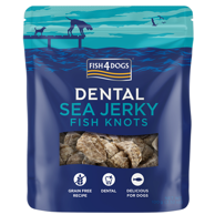 FISH4DOGS Poslastica za pse Dental Sea Jerky Knots 100 g