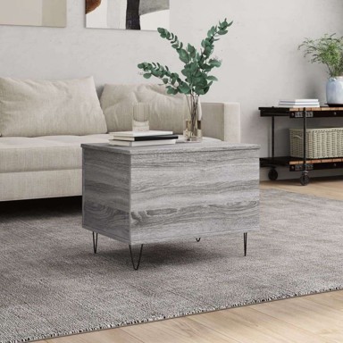 Stolić za kavu 60 x 44 5 x 45 cm konstruirano drvo - sivi hrast sonoma