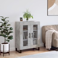 Komoda siva boja betona 69,5x34x90 cm od konstruiranog drva