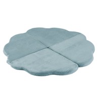 PLUSH NEST Cvjetna podloga, 115 x 115 x 5 cm, plava