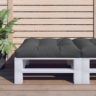 Jastuk za palete crni 80 x 80 x 12 cm od tkanine
