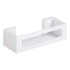 WENKO Kupaonska polica Bralia zidna plastika Turbo-Loc bez bušenja, mat bijela