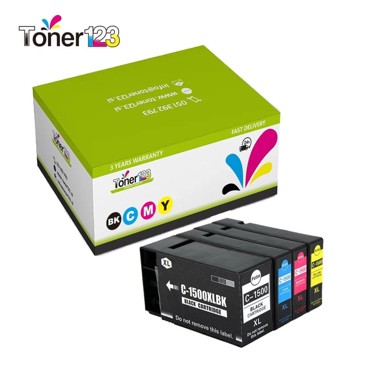 TONER123 Komplet Canon PGI-1500XL / Maxify MB2050,2150,2350,2750, 4 × crna, cijan, magenta, žuta