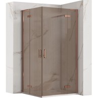 REA Tuš kabina Hugo Double 80x100, bakrena brušena