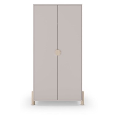 MARCKERIC Krem dječja garderoba od masivnog bora 93x180 cm Enola