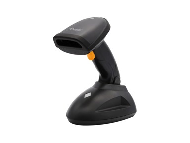 EQUIP Bežični ručni čitač barkodova 2D Long Distance, sa stalkom, crni