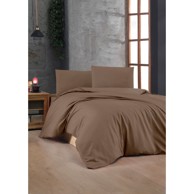 MIJOLNIR Posteljina 140x200 cm od renforce pamuka Smeđa