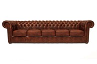 CHESTERFIELD Garnitura Class Leather, 5-sjedišta, Cloudy Caramel