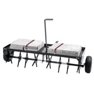 VEVOR Aerator za travnjak vučeni, 150 x 98 x 88.5 cm, crna