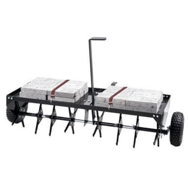 VEVOR Aerator za travnjak vučeni, 150 x 98 x 88.5 cm, crna