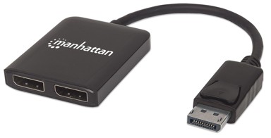 MANHATTAN Razdjelnik, 2x DisplayPort (ž), 4K@30Hz, MST, crni