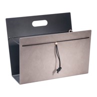 LIND DNA Metalni/od eko kože držač za časopise, Bull L