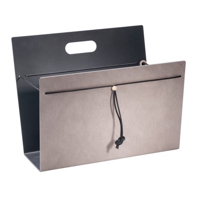 LIND DNA Metalni/od eko kože držač za časopise, Bull L