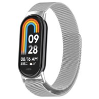 B-STRAP Milanese remen za Xiaomi Mi Band 8, silver