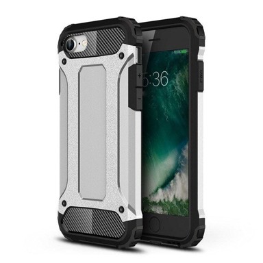Maskica za iPhone 13 Mini, Metalic Armor Case, srebrna 