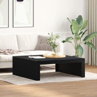Stol za kavu od crnog hrasta - 100x100x35 cm, izrađen od inženjerskog drva