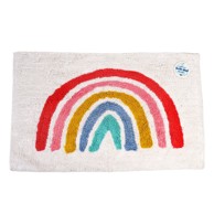 REX LONDON Bijela kupaonska prostirka 83x52,5 cm Rainbow