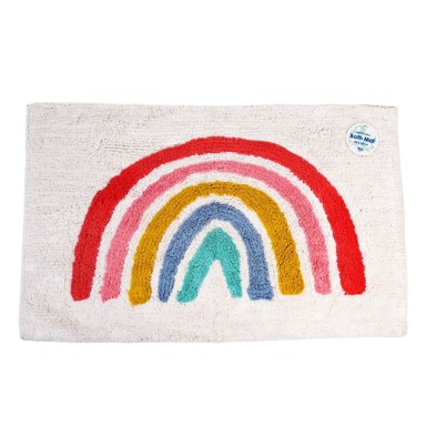 REX LONDON Bijela kupaonska prostirka 83x52,5 cm Rainbow