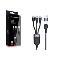 CONCEPTRONIC Adapter kabel ETTA06B15 USB 3-u-1 PD3.0 100W 1,5 m, crna