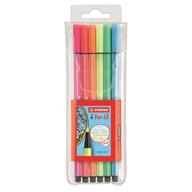 STABILO Flomaster Pen 68, 6 kom, višebojni
