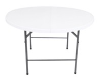 ROJAPLAST Stol, ugostiteljski, sklopivi, ø122 cm, bijeli