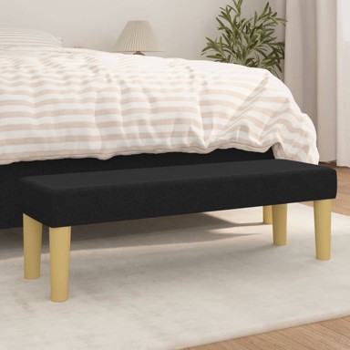 Klupa crni 100x30x30 cm od tkanine