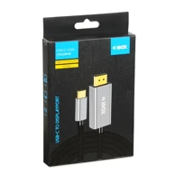 IBOX USB-C na DisplayPort adapter, 1.8 m, crni