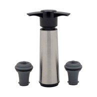 VACU VIN Pumpa za vino, nehrđajući čelik (1 pumpa, 2 čepa)