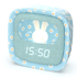 MOB Budilica i svjetiljka Billy Clock Blue Flower