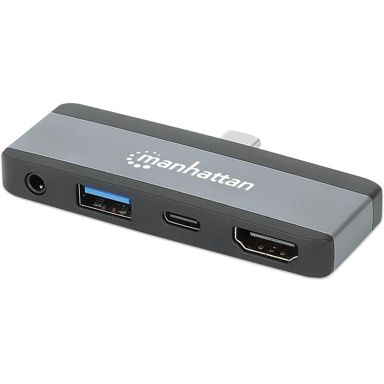 MANHATTAN Docking stanica 190404 USB 3.2 Gen 2 Type-C, siva