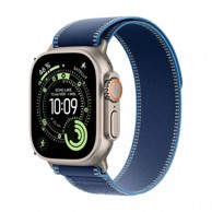 APPLE Pametni sat Watch Ultra 3 (2025) 5G 49 mm, Natural Titanium/Trail Loop (S/M) Blue/Bright Blue