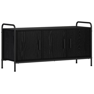 TV ormarić 79,5 x 33 x 50 cm od konstruiranog drva, crni hrast
