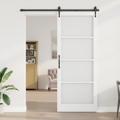 Unutarnja vrata s staklom 'ORKDAL' bijela 93x232x4 cm