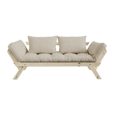 KARUP DESIGN Podesivi kauč Bebop Natural Clear/Linen Beige, 176x80x75 cm