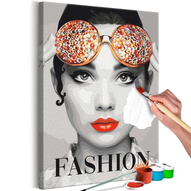 Slika za samostalno slikanje Fashion Girl 40x60