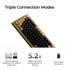 KEYCHRON Tipkovnica Q1 HE Q1H-M1T, mehanička, bežična, Gateron Nebula, RGB, bakrena