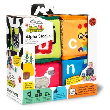 KIDS II Edukativne kocke Baby Einstein, abeceda, mekane