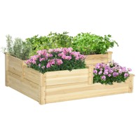 HOMESTAR Povišeni vrtni krevet 235x66x26 cm, od prirodnog drva
