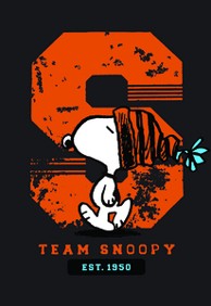 Bilježnica Snoopy A4, kvadratići, meki uvez