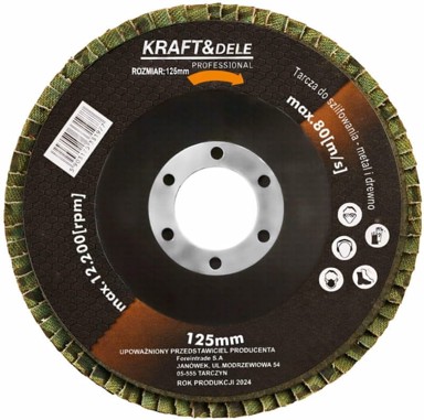 KRAFT&DELE Lamelni disk KD967, 125 mm, P80, 10 kom.