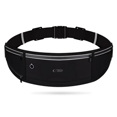 TECH-PROTECT M3 Sportska torbica za trčanje s pretincem crna (oko struka)