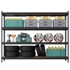 SONGMICS Polica s 4 police 60x200x183 cm, crna