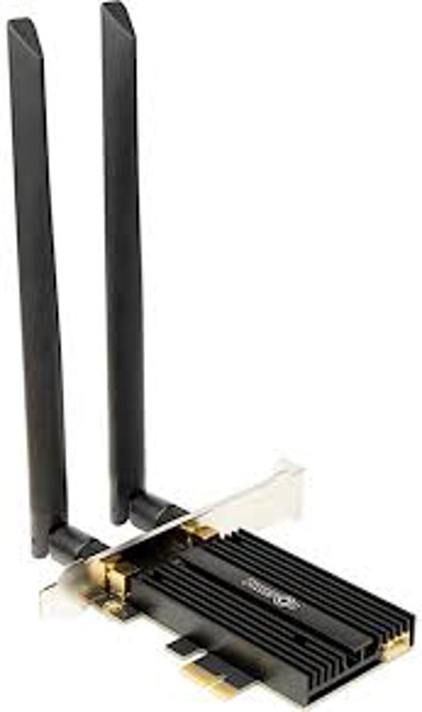 INTER-TECH PCIe adapter DMG-36, Wi-Fi 6, Bluetooth 5.2, 5400 Mbps, 2 antene