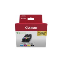 CANON Tintni ulošci CLI-551, crna, cijan, žuta, magenta