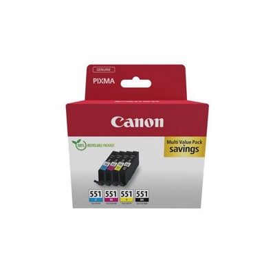 CANON Tintni ulošci CLI-551, crna, cijan, žuta, magenta
