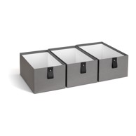 BIGSO Sive kartonske kutije za pohranu u setu 3 kom 20, 5x29, 5x14, 5 cm Aston Paper Laminate 