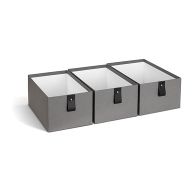 BIGSO Sive kartonske kutije za pohranu u setu 3 kom 20, 5x29, 5x14, 5 cm Aston Paper Laminate 